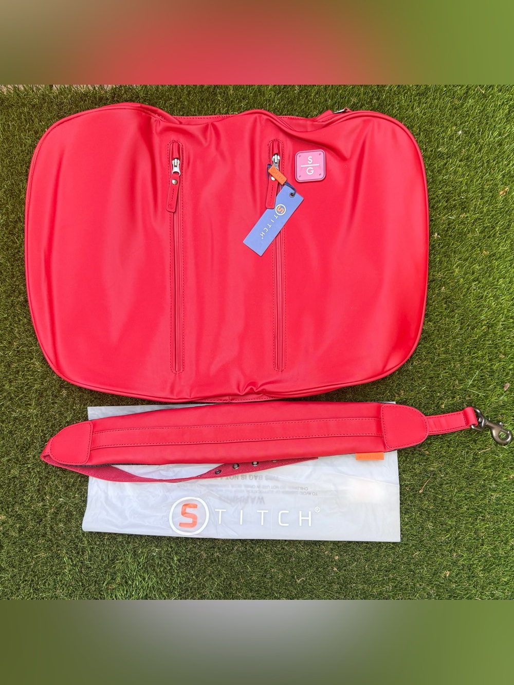 Stitch Golf SL1 MIY red Saddle & Strap
